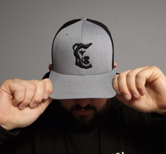 Light Grey/Black Trucker Cap